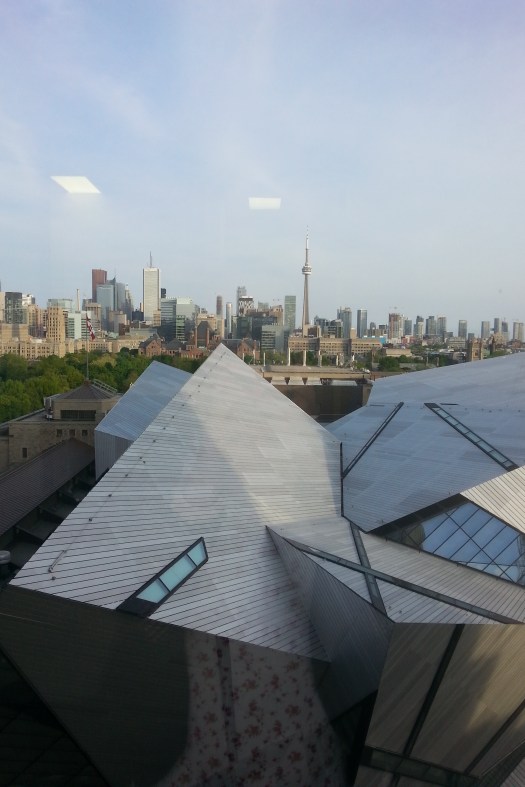 the city - just below is the Royal Ontario Museum